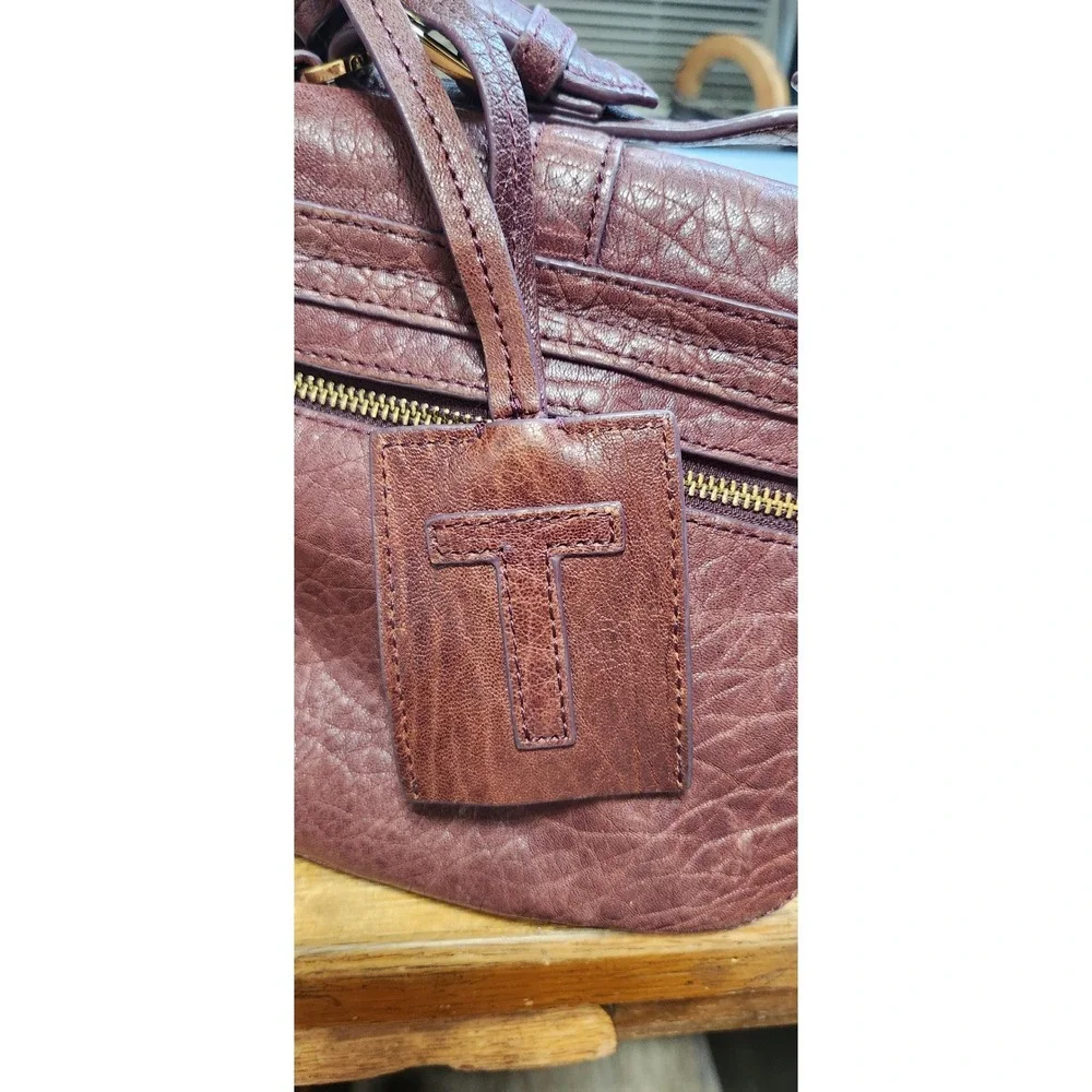 Early 2011 Tory Burch 797 Mini‎ Burgundy crossbody shoulder bag Authenticated